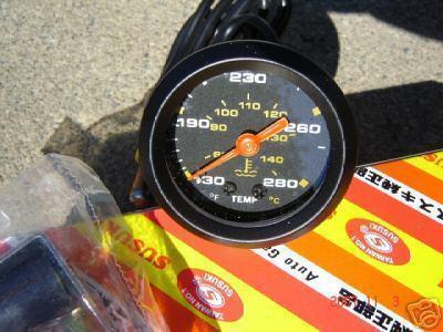 1.6" inch size wide new universal water temperature gauge custom race car