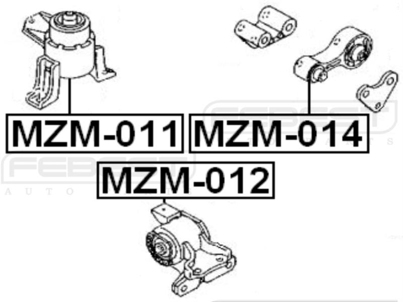 REAR ENGINE MOUNT - MAZDA 6 GG 2002-2008 OEM: GR1A-39-040A, US $26.95, image 2