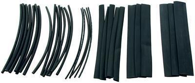 Allstar performance wiring heat shrink sleeves black set of 30