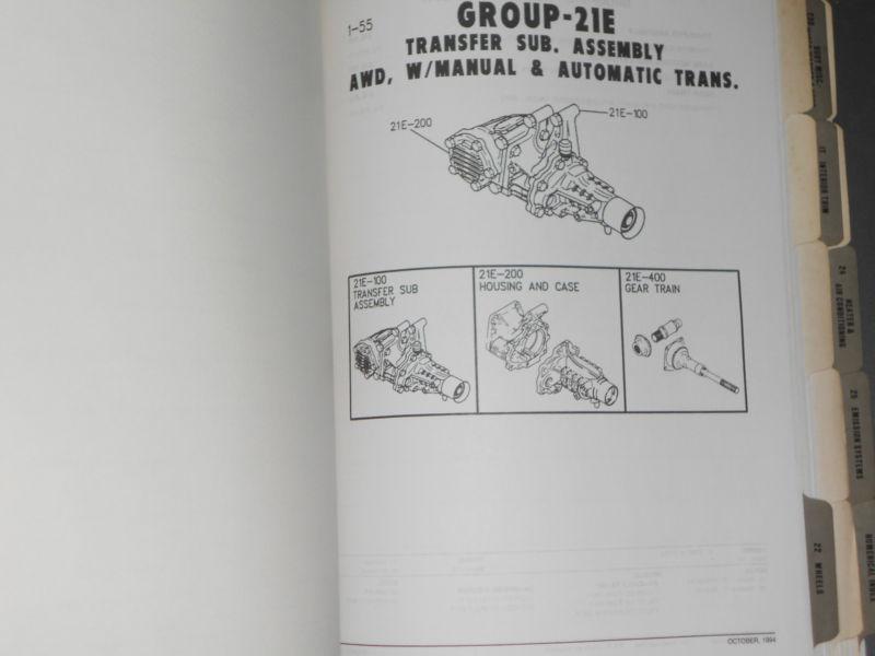 Buy 1995 DODGE AVENGER / EAGLE TALON / PARTS CATALOG / ORIGINAL PARTS