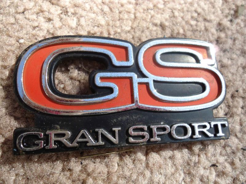 1990's buick regal gs gran sport emblem oem gm trunk lid badge 91 92 93 94 95 96
