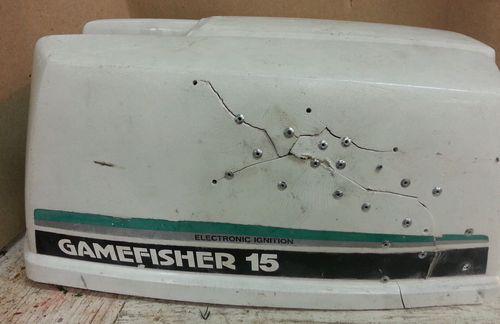 Gamefisher 15 hp, Eska, Sears Tecumseh 217. 586350 cowl hood, US $19.95, image 4