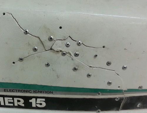 Gamefisher 15 hp, Eska, Sears Tecumseh 217. 586350 cowl hood, US $19.95, image 5