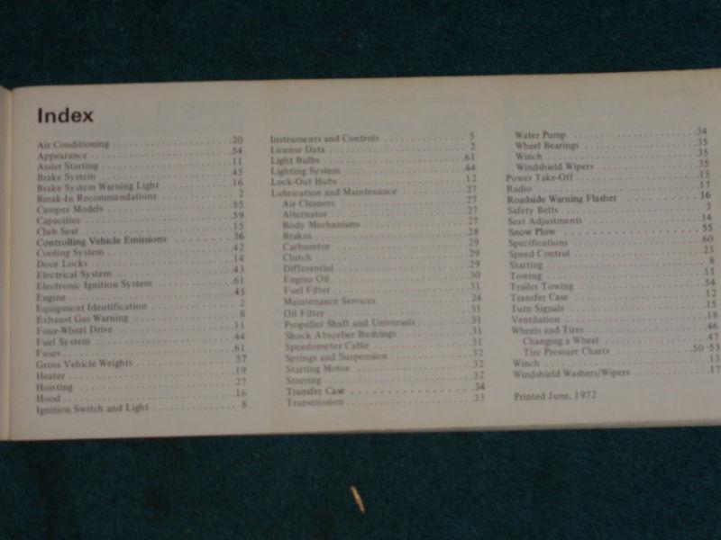 1973 DODGE TRUCK OWNER'S MANUAL ORIGINAL GUIDE BOOK 100-300 PICKUPS!!, US $19.50, image 2