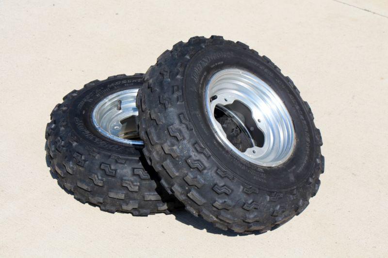 Dunlop kt331 front tires aluminum wheels rims yamaha banshee yfz450 raptor c-79