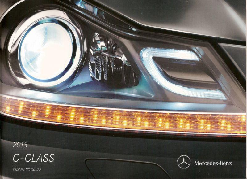 2013 mercedes - benz  c - class  coupe & sedan 26 page brochure 451hp c 63
