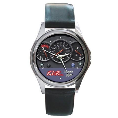 Hot customize 2011 kawasaki klr 650 speedometer sport leather metal watch