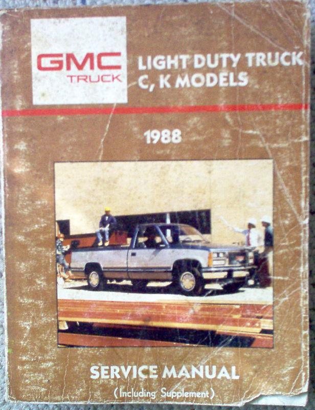 1988 GMC Light Duty Truck C & K Models Shop Service Manual Set (of 2) 88 OEM , US $49.95, image 2