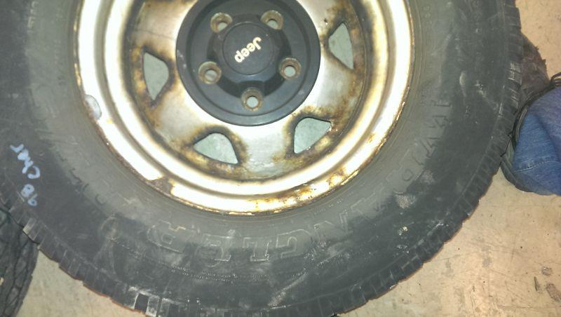 1998 Jeep Cherokee 4.0L Set of Tires & Rims 235x75x15 (been sitting awhile), US $229.00, image 8