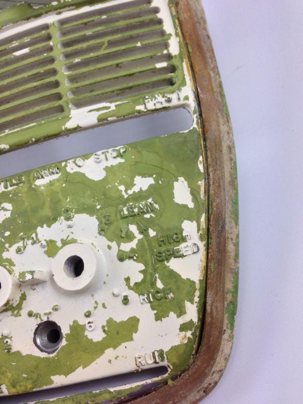 Clinton Apache J9 1101 Face Plate Cover Carburetor, US $21.21, image 3