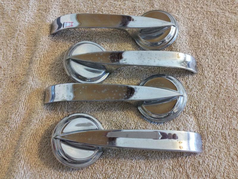 1962 ford galaxie 500 lot of 4 original interior door handles 60 61 62 lot#3