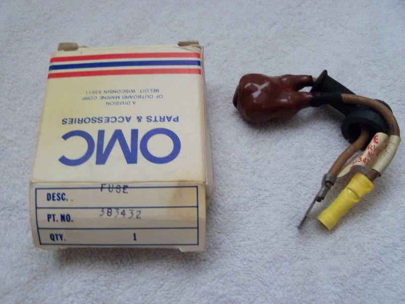 Omc part number 383432 vintage fuse and lead