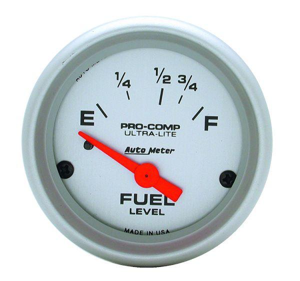 Auto meter 4318 ultra lite 2 1/16" electric fuel level gauge