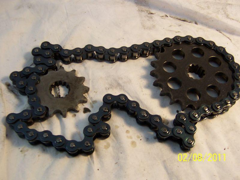 1981 yamaha enticer 300 snowmobile drive chain and sprockets