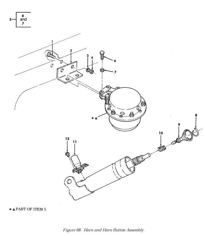 1 m998 horn contact terminal 5572983 nos