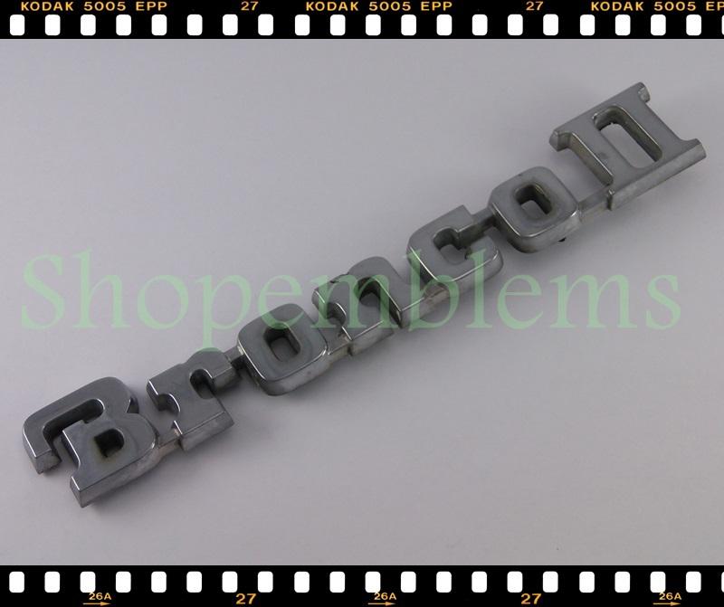 Ford bronco ii 2 emblem fender nameplate badge logo oem 86 87 88 script 