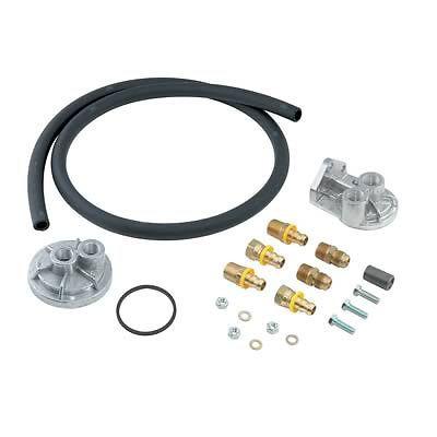 Mr. gasket 7680 oil filter single remote mount chevy v8/inline 6 kit