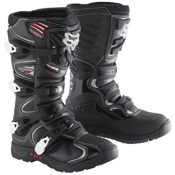 Fox comp 5 youth boot size 8 black  dirt bike  atv  off road