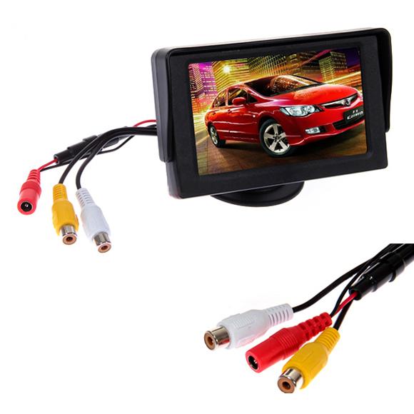 4.3'' inch tft lcd rear view monitor for dvd/vcr/gps car reverse backup camera q