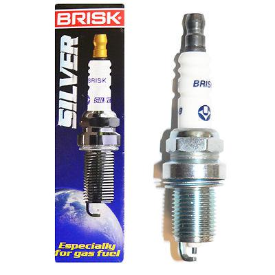 4x brisk silver spark plug dr15ys-9 gpl autogas lng metan lpg cng (1462)