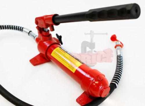 4 TON HYDRAULIC AIR PUMP LIFT PORTA POWER RAM BODY SHOP REPAIR TOOL SET KIT, US $94.95, image 2