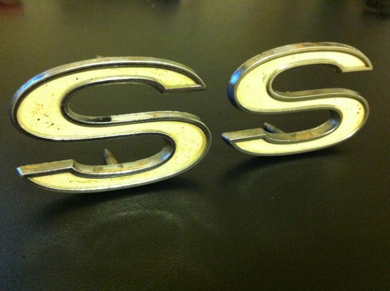 1968 1969 chevrolet ss emblem super sport (original)