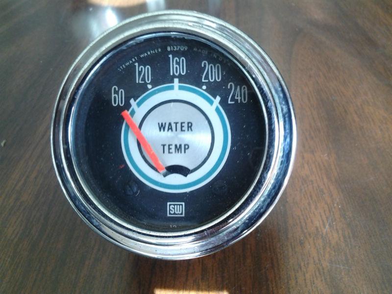 Purchase StewartWarner Green Line Gauges Water Temp & Amp, Vintage