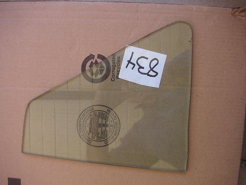 Gm triangular  vent or rear windows 11 1/2 x 10 3/8  top is 3 1/2 in.