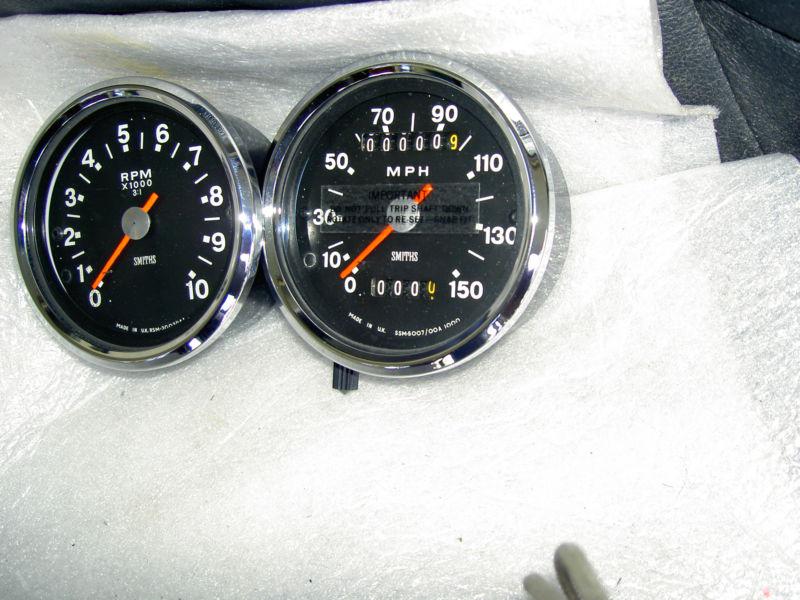 1970-1974 bsa smiths 150mph speedometer & 10,000 rpm tachometer a50, a65, b44