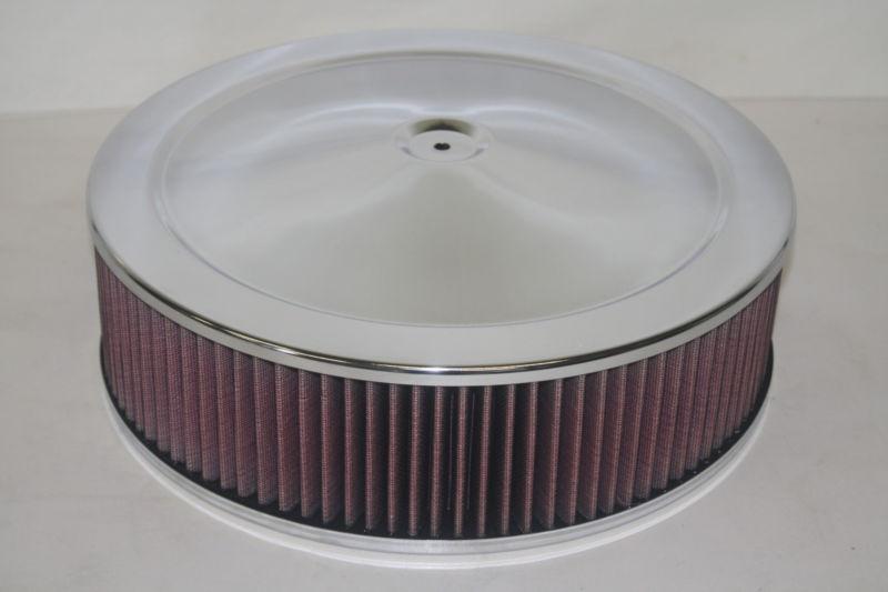 Purchase 14x4 Chrome Washable Air Cleaner / Filter w/ Drop Base Pro