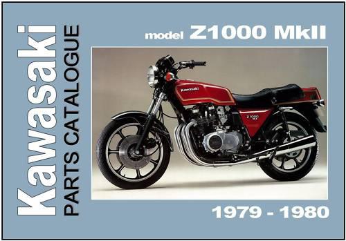 Kawasaki parts manual kz1000 z1000 row mkii 1979 1980 replacement spares catalog