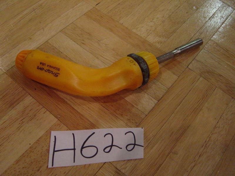SNAP ON TOOLS PISTOL GRIP RATCHETING SCREWDRIVER ORANGE PLASTIC HANDLE, US $47.99, image 7