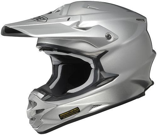 New shoei vfx-w off-road adult helmet, light silver, 2xl/xxl