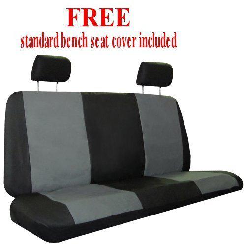 Grey Black Xtreme Car Truck SUV Seat Covers pkg w/ Tattoo Floor Mats & More #5, US $51.31, image 2