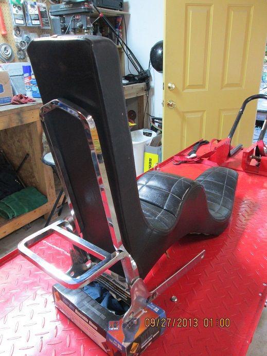 Purchase HARLEY DAVIDSON,SPORTSTER 60's KING & QUEEN SEAT & SISSY BAR