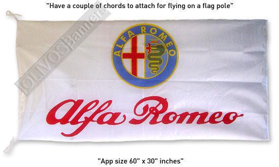 New alfa romeo banner flag spider 147 159 156 164 145