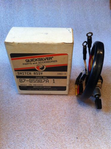 Genuine quicksilver switch assembly 87-85987a 1 marine mercury free shipping nos