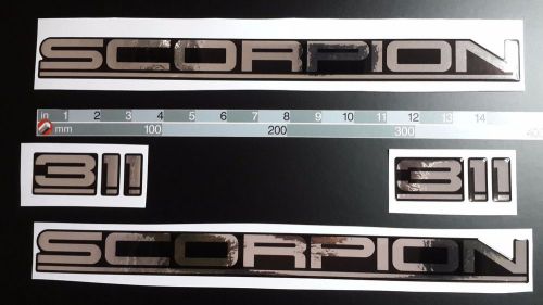 Chris craft scorpion 311 emblem stickers set - adesivi barca - pegatinas barcos