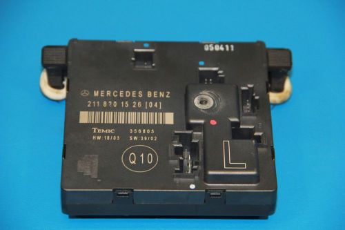 03-06 mercedes w211 e350 e class rear left driver door control module 2118201526