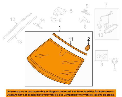 Audi oem 2012 a6 quattro-windshield glass 4g0845099bnvb