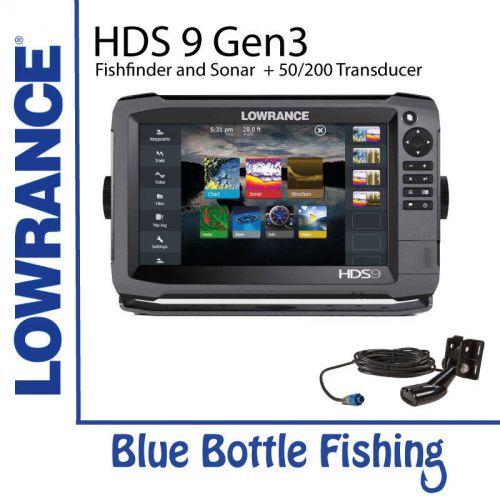 Lowrance hds 9 gen 3 touch + 50/200 transducer
