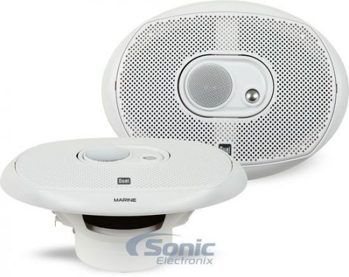 New! dual dms369 200w 6&#034; x 9&#034; 3-way dms series coaxial marine stereo speakers