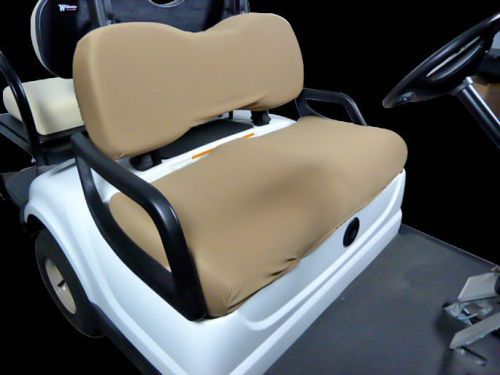 Golf cart seat slip-on seat cover tan -  made in usa