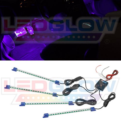 Purchase LEDGlow 4pc Purple LED Lights Interior Lighting Kit Footwell