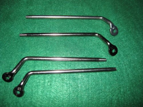 Corvette sun visor rods set of 4 for 1969-1976 new.