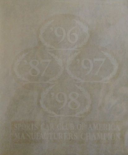 Original saleen  scca championship wreath decal '87, '96, '97, '98 set of 2