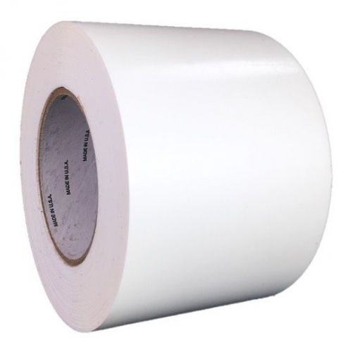Impact tapes white shrink wrap tape (4" x 60 yd) made in usa "straight edge"