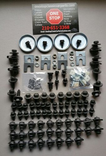 1969 std camaro firebird fender hood latch headlight bezel core front end kit