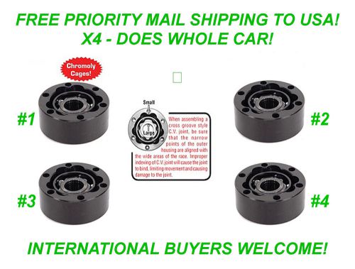 X4 - empi 87-9470 off-road 930 cv joint w/ chromoly cage rail dune buggy beetle