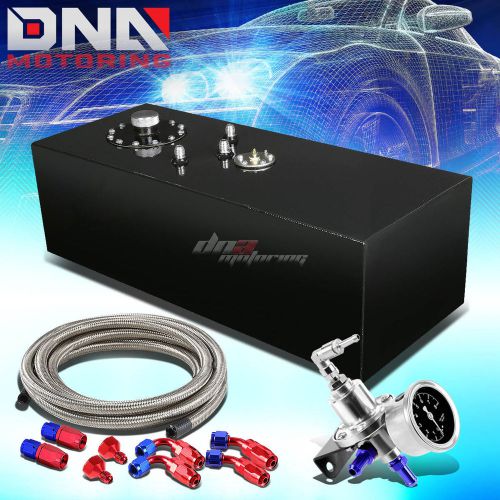 15 gallon top-feed coated fuel oil tank+cap+line kit+pressure regulator red